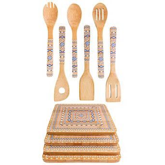 BergHOFF Patterned Bamboo 10 pc Utensil Set