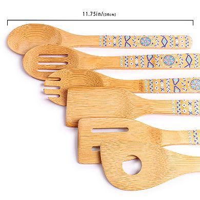 BergHOFF Patterned Bamboo 10-Piece Utensil Set