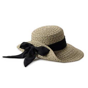 Women's Nine West Flip Up Brim Floppy Straw Hat