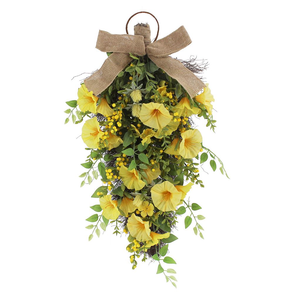 Sonoma Goods For Life® Artifical Yellow Morning Glory Teardrop