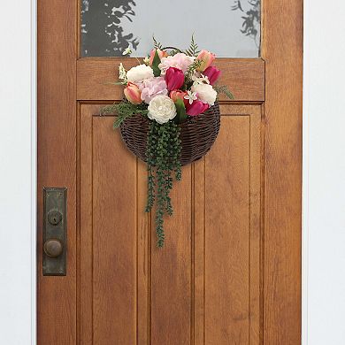 Everyday Decor Artificial Mixed Botanical Basket