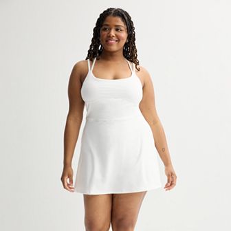 Juniors' Plus SO® Sporty Double-Strap Dress