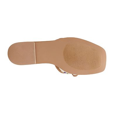 Madden Girl Jean Women's Slip-On Bow Accent Sandals