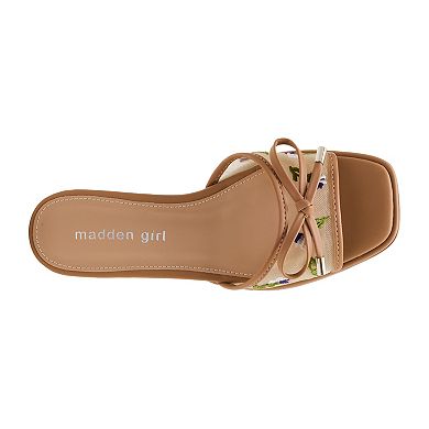 Madden Girl Jean Women's Slip-On Bow Accent Sandals