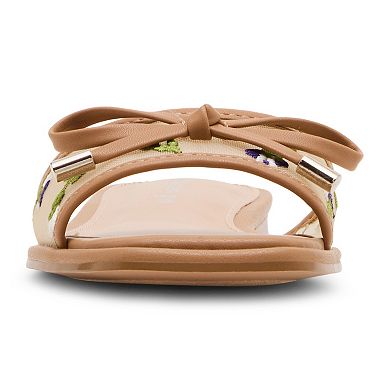 Madden Girl Jean Women's Slip-On Bow Accent Sandals