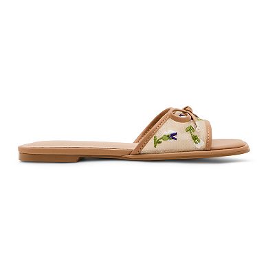 Madden Girl Jean Women's Slip-On Bow Accent Sandals