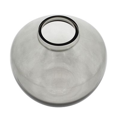 Smoke Round Glass Vase