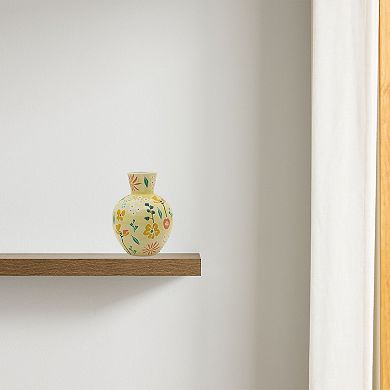 Yellow Floral Vase