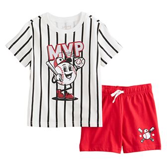 Baby & Toddler Boy Jumping Beans® 2 pc Knit T-Shirt & Shorts Set