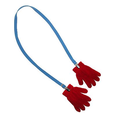 CTM Kids' Elastic 1/2 Inch One Piece Adjustable Mitten Clips