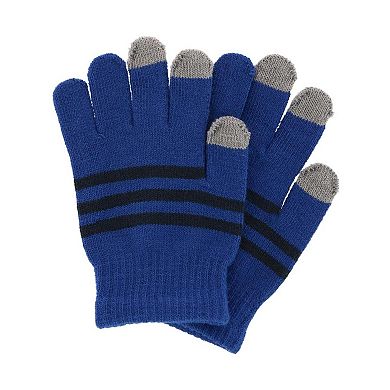 Grand Sierra Kids' One Size Striped Touchscreen Winter Glove