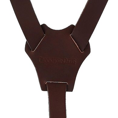 Men's The Bristol Clip End Leather Braces With Elastic Backstrap