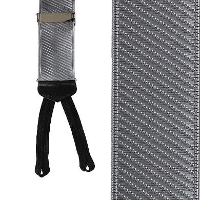 Men's The Bristol Clip End Leather Braces With Elastic Backstrap