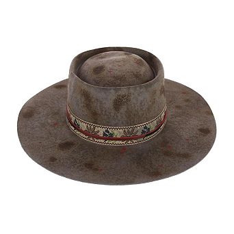 Epoch Hats Company Morreton Vintage Style Wool Felt Hat with Decorative Hatband