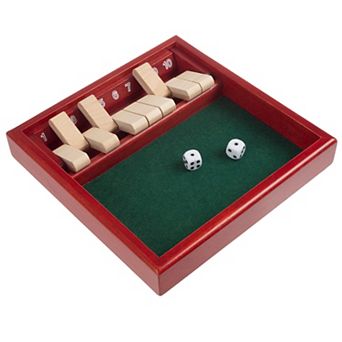 Wooden Shut The Box Game Set For All Ages