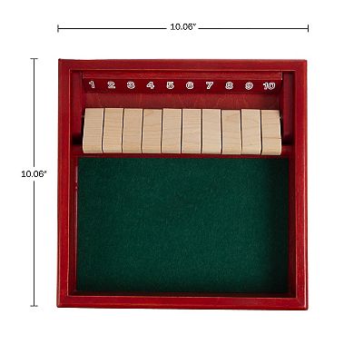 Wooden Shut The Box Game Set For All Ages