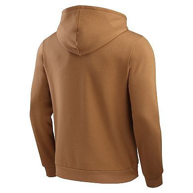 Men's Darius Rucker Collection by Fanatics Tan Milwaukee Brewers Camp Fleece Pullover Hoodie
