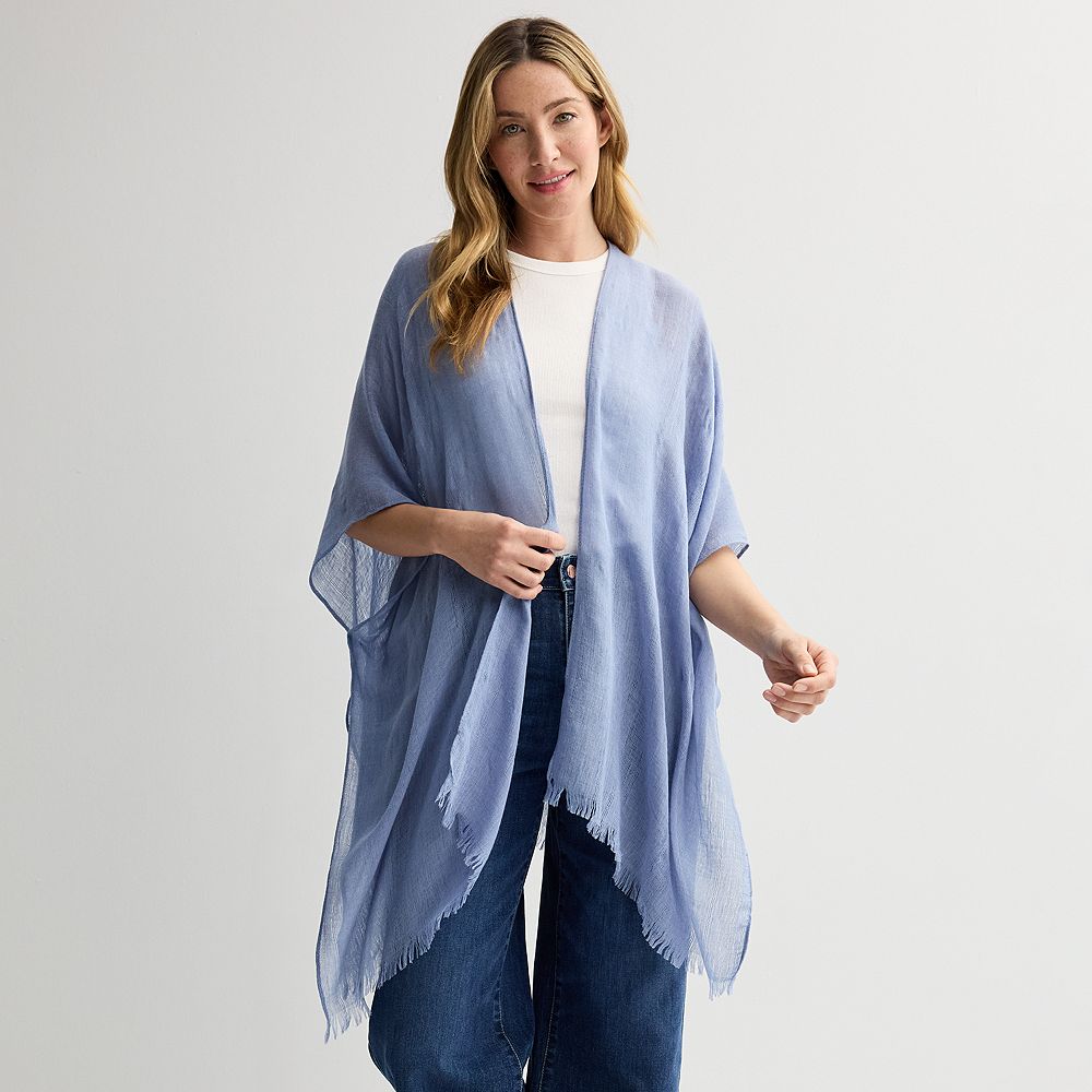 Women's Sonoma Goods For Life® Solid Open Weave Ruana