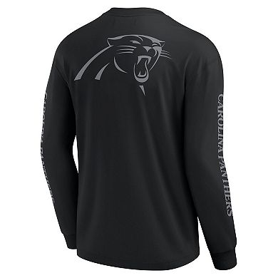 Unisex Fanatics Black Carolina Panthers Elements Strive Long Sleeve T-Shirt