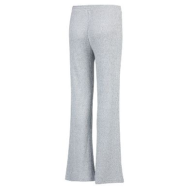 Women's Concepts Sport Gray New York Yankees Juniper Rib Knit Flare Sleep Pants