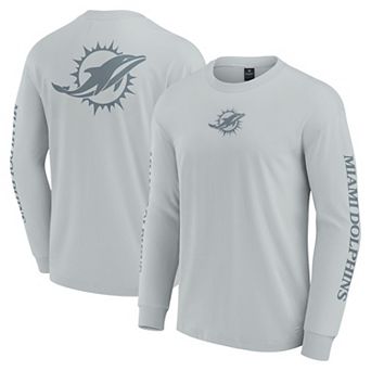 Unisex Fanatics Gray Miami Dolphins Elements Strive Long Sleeve T-Shirt