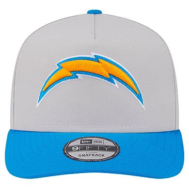 Men's New Era Stone Los Angeles Chargers Decent 9FIFTY A-Frame Snapback Hat