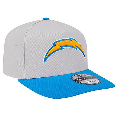 Men's New Era Stone Los Angeles Chargers Decent 9FIFTY A-Frame Snapback Hat