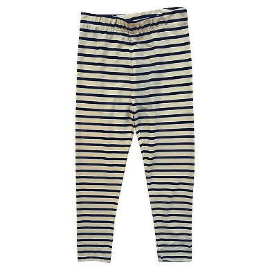 Toddler Wes & Willy West Virginia Mountaineers Long Sleeve Top and Striped Leggings Set