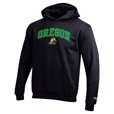 Youth Champion Black Oregon Ducks Campus Pullover Hoodie