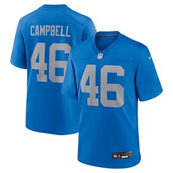 Men's Nike Jack Campbell Blue Detroit Lions Alternate Game Jersey