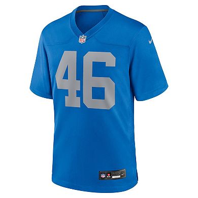 Men's Nike Jack Campbell Blue Detroit Lions Alternate Game Jersey