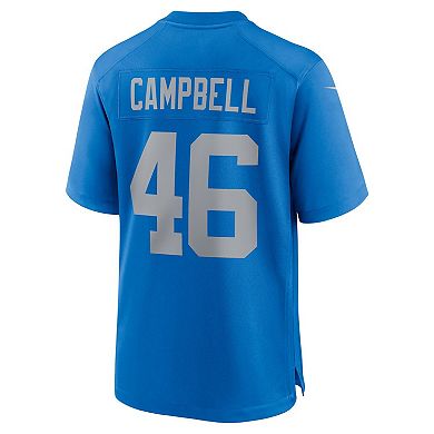 Men's Nike Jack Campbell Blue Detroit Lions Alternate Game Jersey