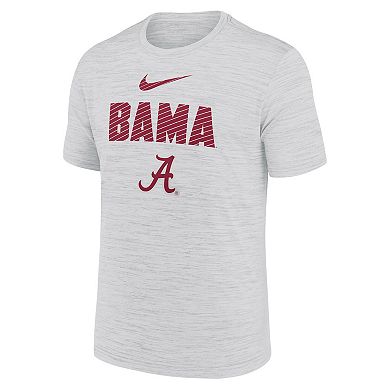 Men's Nike White Alabama Crimson Tide Campus Slant Velocity Performance T-Shirt
