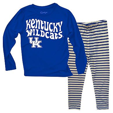 Infant Wes & Willy Kentucky Wildcats Long Sleeve Top and Striped Leggings Set