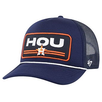 Men's '47 Navy Houston Astros Local Patch Foam Front Trucker Adjustable Hat
