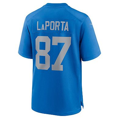 Men's Nike Sam LaPorta Blue Detroit Lions Alternate Game Jersey