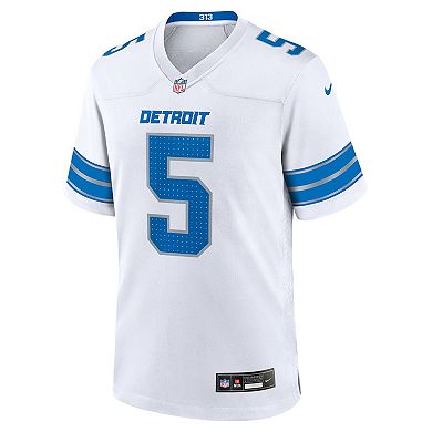 Men's Nike David Montgomery White Detroit Lions Game Jersey