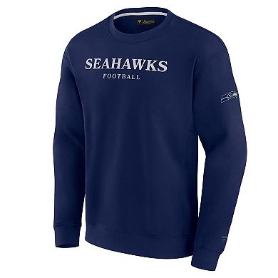 Unisex Fanatics College Navy Seattle Seahawks Elements Unlimited Fleece Pullover Sweatshirt