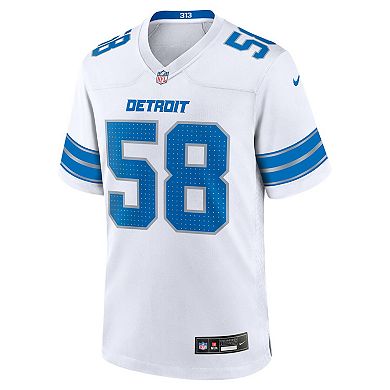 Men's Nike Penei Sewell White Detroit Lions Game Jersey
