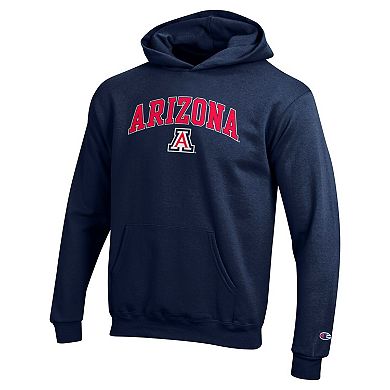 Youth Champion Navy Arizona Wildcats Campus Pullover Hoodie