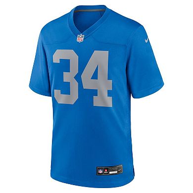 Men's Nike Alex Anzalone Blue Detroit Lions Alternate Game Jersey