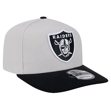Men's New Era Stone Las Vegas Raiders Decent 9FIFTY A-Frame Snapback Hat
