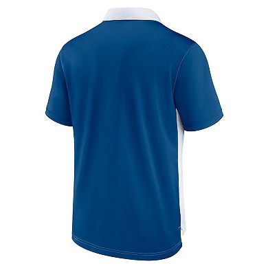 Men's Nike White/Royal Indianapolis Colts Rewind Pique Polo