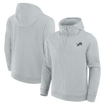 Unisex Fanatics Gray Detroit Lions Front Office Full-Zip Hoodie