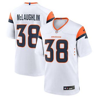 Men's Nike Jaleel McLaughlin White Denver Broncos Game Jersey