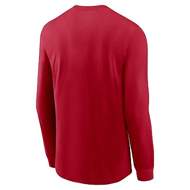 Men's Nike Red Tampa Bay Buccaneers All Out Long Sleeve T-Shirt
