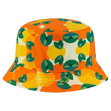 Men's New Era Orange Miami Dolphins Citrus Bucket Hat