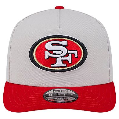 Men's New Era Stone San Francisco 49ers Decent 9FIFTY A-Frame Snapback Hat
