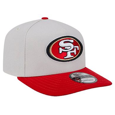 Men's New Era Stone San Francisco 49ers Decent 9FIFTY A-Frame Snapback Hat