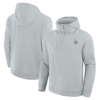 Unisex Fanatics Gray Minnesota Vikings Front Office Full-Zip Hoodie